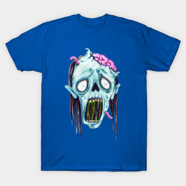 Halloween  Scary Zombie Face T-Shirt by holidaystore